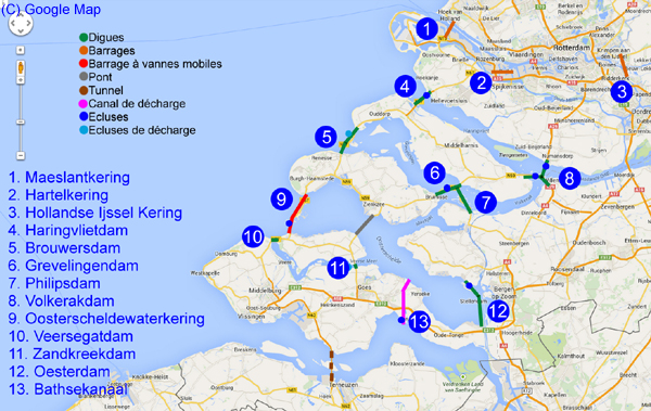 plan des traveaux du Delta